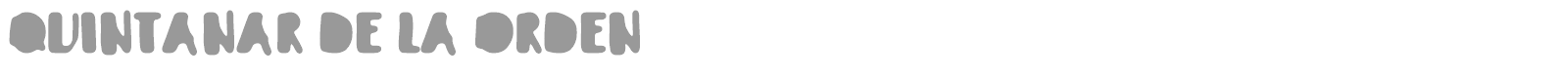 Quintanar de la Orden font preview